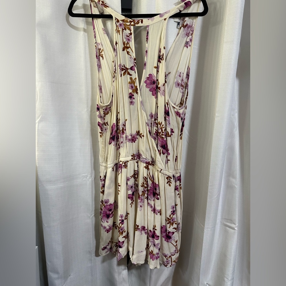 Flower print romper